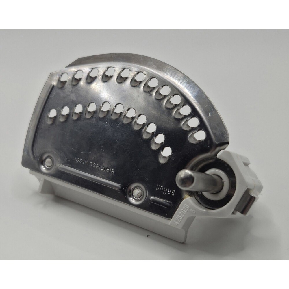 Braun Food Processor coarse shredder/grater attachment Stainless Steel- 4262 026